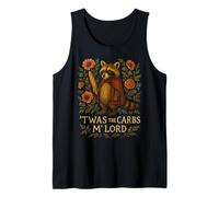Funny TWAS The Carbs M' Lord Raccoon Cottagecore Sarcasmo Camiseta sin Mangas