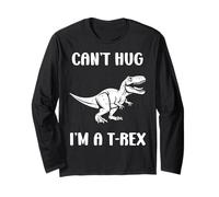 Funny tyrannosaurus dinosaur quote can't hug i'm a t-rex Manga Larga