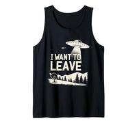 Funny UFO Alien Retro Sci Fi Area 51 Gráfico de conspiración Camiseta sin Mangas