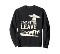 Funny UFO Alien Retro Sci Fi Area 51 Gráfico de conspiración Sudadera