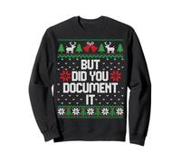 Funny Ugly Christmas But Did You Document It Office Party Sudadera