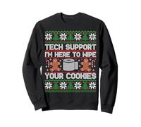 Funny Ugly Christmas Tech Support Computer Programmer Sudadera