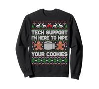 Funny Ugly Christmas Tech Support Computer Programmer Sudadera