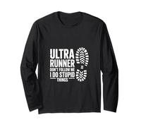 Funny Ultra Runner No me sigas, Hago Cosas estúpidas Manga Larga