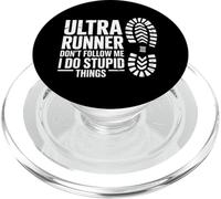 Funny Ultra Runner No me sigas, Hago Cosas estúpidas PopSockets PopGrip para MagSafe