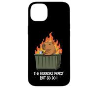 Funny Unbothered The Horrors Persist But So Do I Capybara Carcasa para iPhone 14 Plus