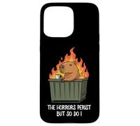 Funny Unbothered The Horrors Persist But So Do I Capybara Carcasa para iPhone 15 Pro MAX