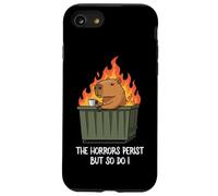 Funny Unbothered The Horrors Persist But So Do I Capybara Carcasa para iPhone SE (2020) / 7/8