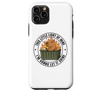 Funny Unbothered This Little Light of Mine Shine Capybara Carcasa para iPhone 11 Pro