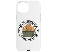 Funny Unbothered This Little Light of Mine Shine Capybara Carcasa para iPhone 15 Plus