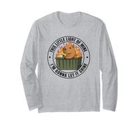 Funny Unbothered This Little Light of Mine Shine Capybara Manga Larga