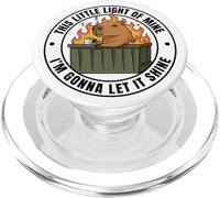 Funny Unbothered This Little Light of Mine Shine Capybara PopSockets PopGrip para MagSafe