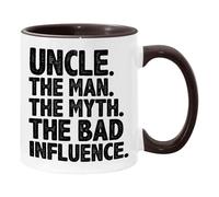 Funny Uncle Design For Uncle Men The Bad Influence - Taza decorativa de 325 ml