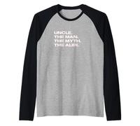 Funny Uncle - The Man, The Myth, The Alibi Camiseta Manga Raglan