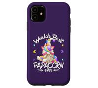 Funny Unicorn Dad GNOME For Fathers Day Worlds Best Papacorn Carcasa para iPhone 11