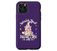 Funny Unicorn Dad GNOME For Fathers Day Worlds Best Papacorn Carcasa para iPhone 11 Pro