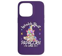 Funny Unicorn Dad GNOME For Fathers Day Worlds Best Papacorn Carcasa para iPhone 14 Pro MAX