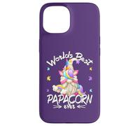 Funny Unicorn Dad GNOME For Fathers Day Worlds Best Papacorn Carcasa para iPhone 15