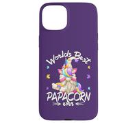 Funny Unicorn Dad GNOME For Fathers Day Worlds Best Papacorn Carcasa para iPhone 15 Plus