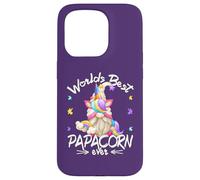 Funny Unicorn Dad GNOME For Fathers Day Worlds Best Papacorn Carcasa para iPhone 15 Pro