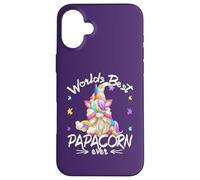 Funny Unicorn Dad GNOME For Fathers Day Worlds Best Papacorn Carcasa para iPhone 16 Plus