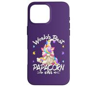 Funny Unicorn Dad GNOME For Fathers Day Worlds Best Papacorn Carcasa para iPhone 16 Pro MAX