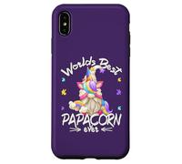 Funny Unicorn Dad GNOME For Fathers Day Worlds Best Papacorn Carcasa para iPhone XS MAX