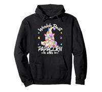Funny Unicorn Dad GNOME For Fathers Day Worlds Best Papacorn Sudadera con Capucha