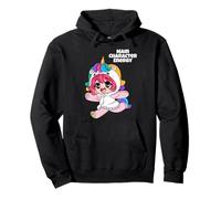 Funny Unicorn - Personaje Principal de Anime Energy Crazy Kid Girls Sudadera con Capucha