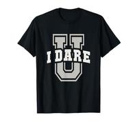 Funny University I Dare You Run Baseball Catcher Graduado Camiseta