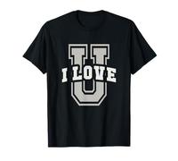 Funny University I Love You School Cheer Graduate Pareja Mamá Camiseta