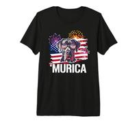 Funny USA Flag Merica 4th July Independence Great Dane Lover Camiseta Premium