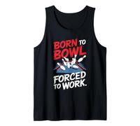 Funny USA Forced To Work Bowling Camiseta sin Mangas