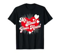 Funny Valentines Day Mr. Steal Your Heart Toddler Kids Boys Camiseta