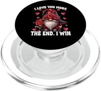 Funny Valentines Heart GNOME I Love You More The End I Win PopSockets PopGrip para MagSafe