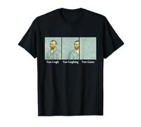 Funny Van Gogh Gone Dejando Parodia Inspirado Arte Wordplay Camiseta