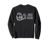Funny Vasectomy All Juice No Seeds Juego de Palabras de Naranja para Hombres papás Sudadera