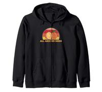 Funny Vasectomy All Juice No Seeds Juego de Palabras de Naranja para Hombres papás Sudadera con Capucha