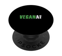 Funny Vegan AF Plant Based Vegetarian Keto Organic Diet PopSockets PopGrip Adhesivo