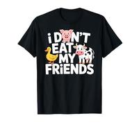 Funny Vegan I Don't Eat My Friends Vegetarian Camiseta