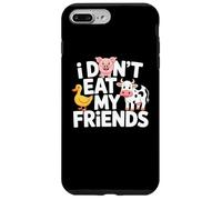 Funny Vegan I Don't Eat My Friends Vegetarian Carcasa para iPhone 7 Plus/8 Plus