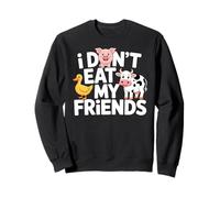Funny Vegan I Don't Eat My Friends Vegetarian Sudadera