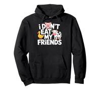 Funny Vegan I Don't Eat My Friends Vegetarian Sudadera con Capucha