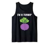 Funny vegetable Turnips food minimalist simple i'm a Turnip Camiseta sin Mangas