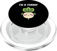 Funny Vegetable Turnips Food Minimalist Simple I'm a Turnip PopSockets PopGrip para MagSafe