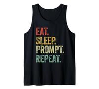 Funny Vibe Coding AI Agent Developer Prompt Engineer Coder Camiseta sin Mangas