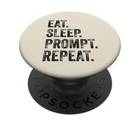 Funny Vibe Coding AI Agent Developer Prompt Engineer Coder PopSockets PopGrip Adhesivo