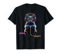 Funny Video Games Cute Cat Gamer Kitty Bruh Camiseta