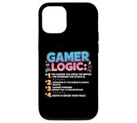 Funny Video Games Gamers Gaming Gamer Logic Carcasa para iPhone 12/12 Pro