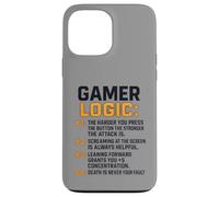 Funny Video Games Gamers Gaming Gamer Logic Carcasa para iPhone 13 Pro MAX